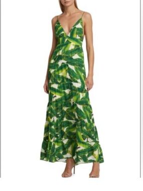 Alice + Olivia Karolina Maxi Palm Dress NWT